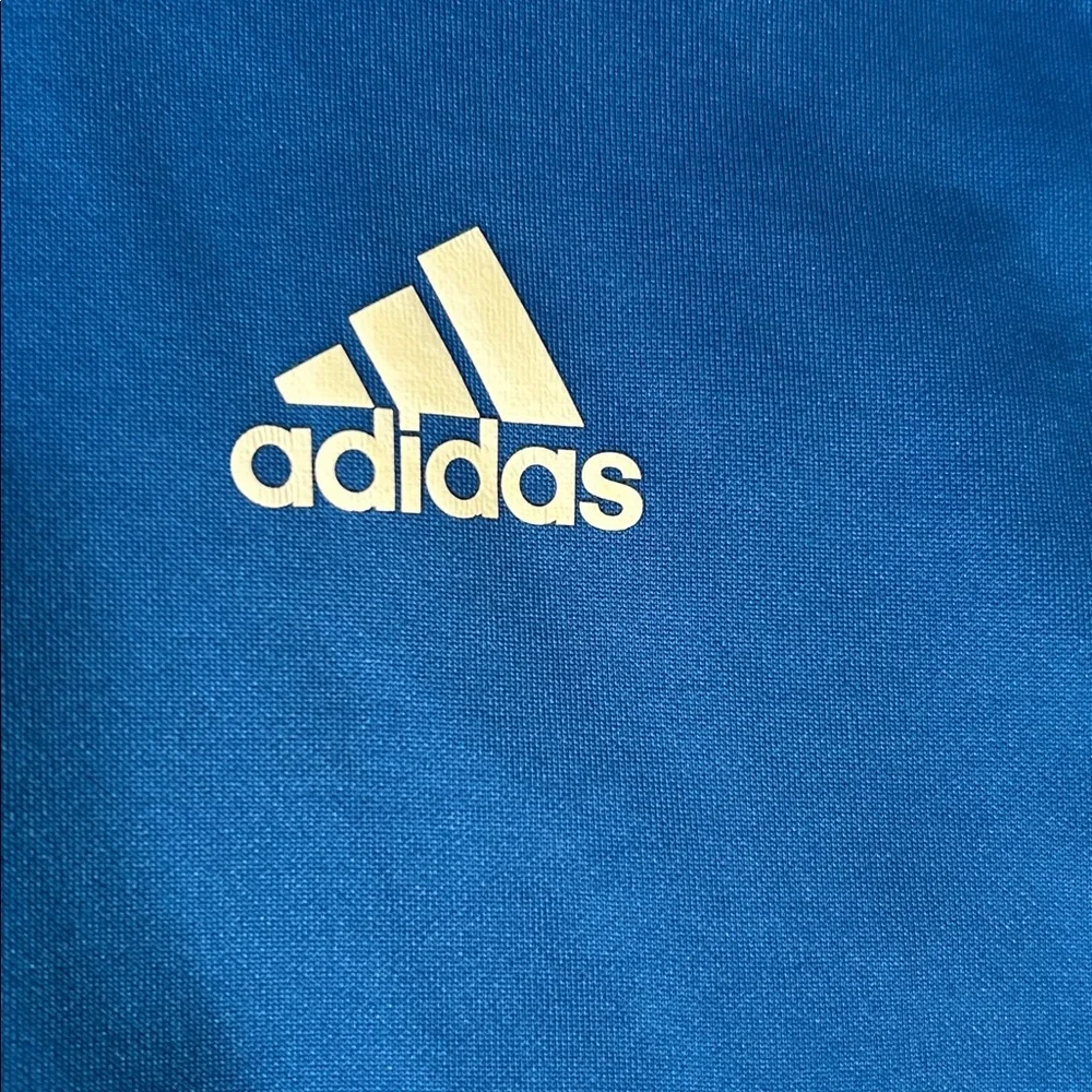 Adidas Royal Blue Hoodie with Black and White Accents - Picture 3 of 6